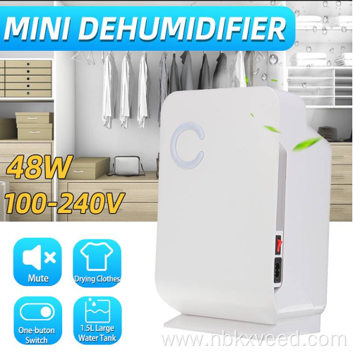 Air Dehumidifiers Portable 1.3L LED Light OEM Office